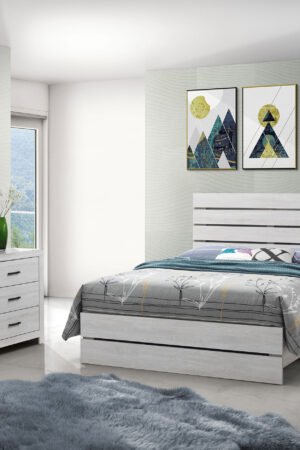 Brantford 5‑Piece Queen Bedroom Set – Coastal White