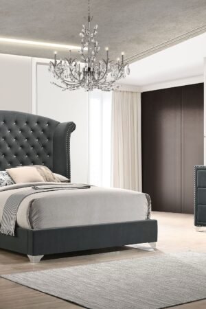 Melody 4‑Piece Grey Queen Bedroom Set